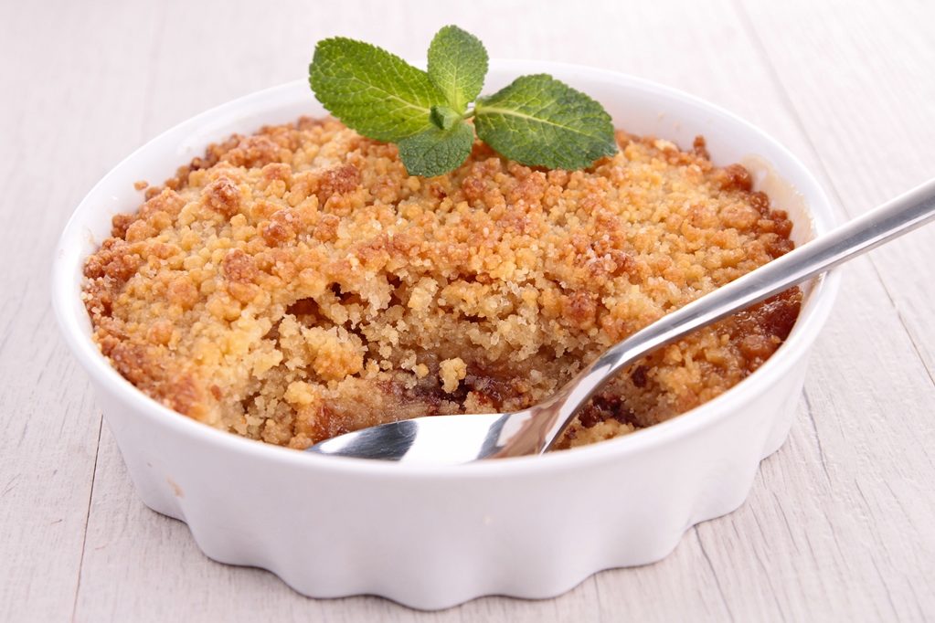 Crumble banankage