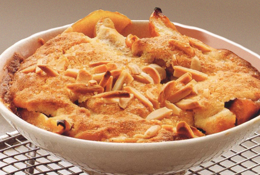 Crumble med vanilie-citron cremefraiche