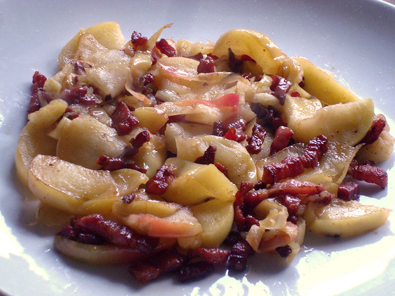 aebleflaesk opskrift